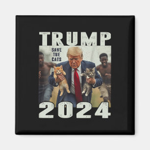Trump 2024: Save the Cats Gezegde Magneet