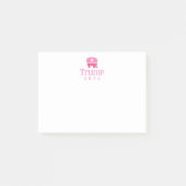 Trump 2024 Schattige roze olifant Post-it® Notes (Voorkant)