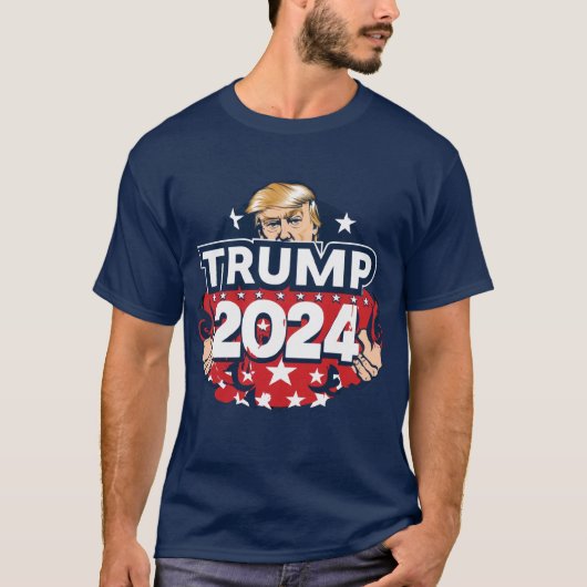 Trump 2024 Shirt Neem Amerika terug (Voorkant)