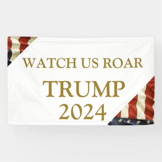 Trump 2024 spandoek (Horizontaal)
