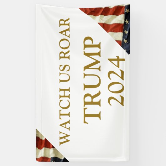 Trump 2024 spandoek (Verticaal)