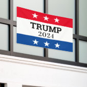 Trump 2024 spandoek (Buitenkant Gebouw)