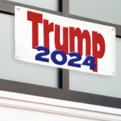 Trump 2024 spandoek (Buitenkant Gebouw)
