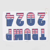 Trump 2024 Stars and Stripes Golfhanddoek (Horizontaal)