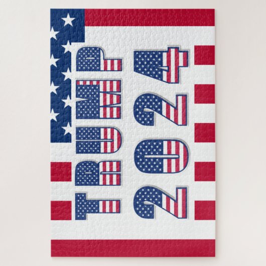 Trump 2024 Stars and Stripes Legpuzzel (Verticaal)