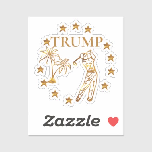 TRUMP 2024 STICKER (Vel)