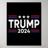 Trump 2024 Take America Back Amerikaanse vlag (2 k Poster (Voorkant)