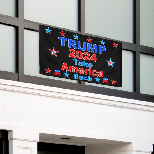 TRUMP 2024 Take America Back Spandoek (Buitenkant Gebouw)