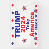 TRUMP 2024 Take America Back Spandoek (Verticaal)