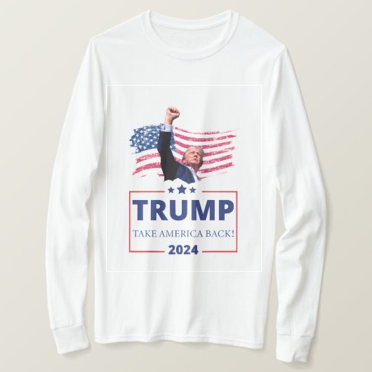 Trump 2024 "Take America Back" T-shirt (Design voorkant)