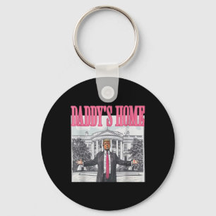 Trump 2024 Take America CK Daddy's Home Trump Pink Sleutelhanger
