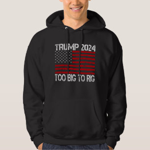 Trump 2024 te groot om te manipuleren - 2024 verki hoodie