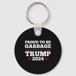 Trump 2024 trots op zijn vuilnisbelt sleutelhanger