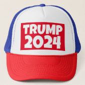 TRUMP 2024 Trucker Hat Trucker Pet (Voorkant)