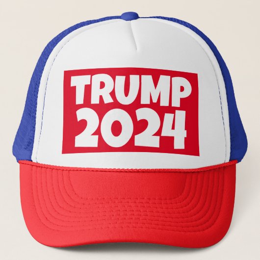 TRUMP 2024 Trucker Hat Trucker Pet (Voorkant)