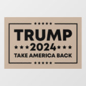 Trump 2024 Trump neemt Amerika terug Raamsticker (Vel)