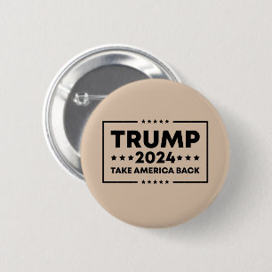 Trump 2024 Trump neemt Amerika terug Ronde Button 5,7 Cm