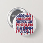 Trump 2024 Trump President Ronde Button 5,7 Cm (Voorkant /achterkant)