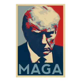Trump 2024 Ultieme Mugshot Style MAGA Poster Perfect Poster