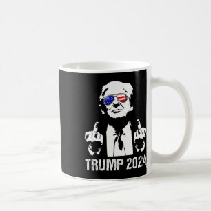Trump 2024 Verkiezing Amerikaanse Vlag Zonnebril R Koffiemok
