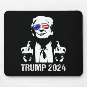 Trump 2024 Verkiezing Amerikaanse Vlag Zonnebril R Muismat