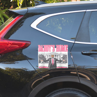 Trump 2024 Verkiezing Daddy's Home Roze Sticker