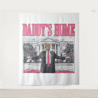 Trump 2024 Verkiezing Daddy's Home Roze Wandkleed