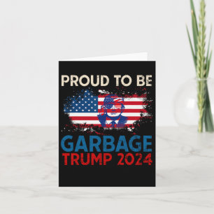 Trump 2024 Verkiezing Trots Om Afvalstem Op Trump Kaart