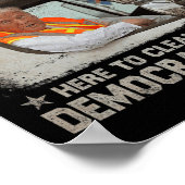 Trump 2024 Verkiezing Trump Afval Man Stem Trump P Poster (Hoek)