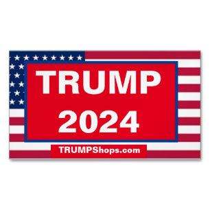 TRUMP 2024-verpakking van 25 patriottische kaartma Magnetisch Visitekaartje