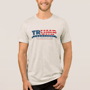 Trump 2024 vervolg op presidentiële verkiezing Tri-Blend shirt
