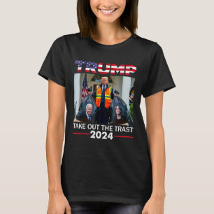 Trump 2024: verwijder de vuilnisbak Funny Trump Ga T-shirt