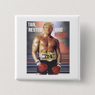 Trump 2024 vierkante button 5,1 cm