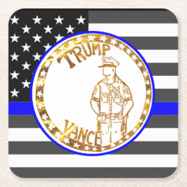 TRUMP 2024 VIERKANTE KARTONNEN ONDERZETTER