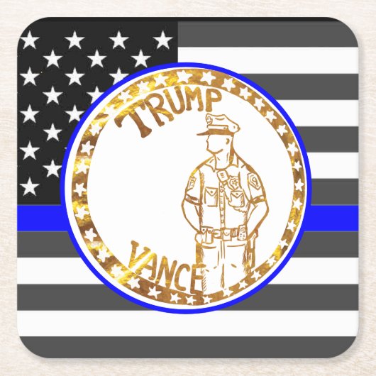 TRUMP 2024 VIERKANTE KARTONNEN ONDERZETTER (Voorkant)