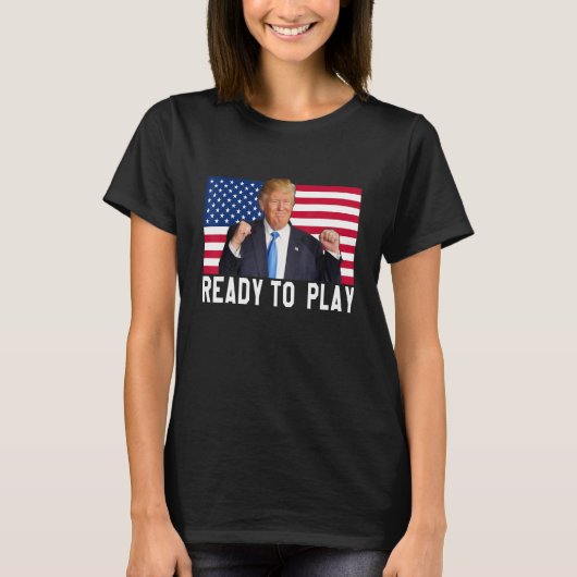 Trump 2024 Vlag 45 47 Verkiezing Save America Agai T-shirt (Voorkant)