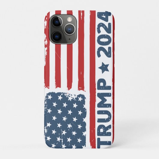 Trump 2024 Vlag Amerika Case-Mate iPhone Case (Achterkant)