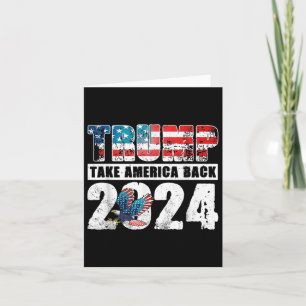 Trump 2024 vlag Neem Amerika terug 4th of July Tru Kaart