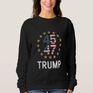 Trump 2024 Vlag Neem Amerika Terug Trump 45 47  Trui