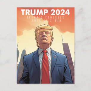 Trump 2024 - VS - Make America Great Again - Come Briefkaart