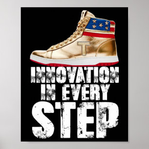 Trump 2024 VS Verkiezing Donald Trump Sneakers Poster