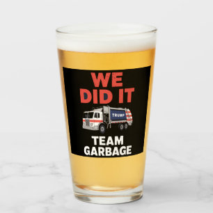 Trump 2024 Vuilniswagen We Hebben Het Gedaan Team Glas