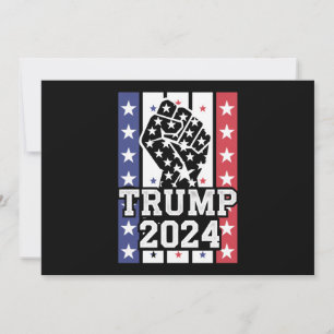 Trump 2024 Vuist Buitenwetterse Hillbilly J.D.Vanc Kaart