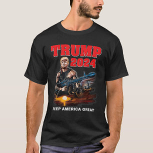 Trump 2024 Warrior-verkiezing brengt Amerika terug T-shirt