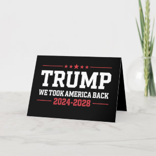 Trump 2024 We Hebben Amerika Terug 47 USA Bedankkaart