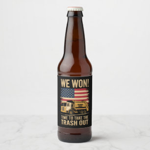 Trump 2024 We Won Wins Overwinning Inauguratie 202 Bier Etiket