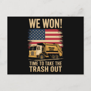 Trump 2024 We Won Wins Overwinning Inauguratie 202 Briefkaart