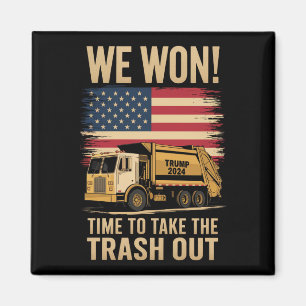 Trump 2024 We Won Wins Overwinning Inauguratie 202 Magneet