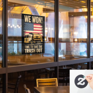 Trump 2024 We Won Wins Overwinning Inauguratie 202 Raamsticker