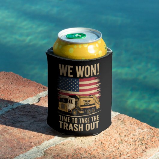 Trump 2024 We Won Winst Victory Inauguration 2025 Blikjeskoeler (Insitu Zwembad)